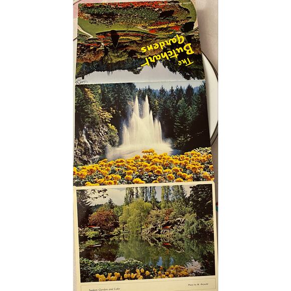 Butchart Gardens Vancouver B.C. Photo Pack Booklet 14 Views - Picture 5 of 6